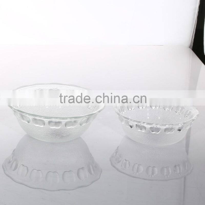 Characteristic Apple Pattern Glass Bowl With Hard Spot