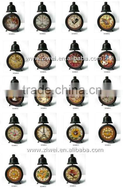 Decorative desk alarm clock