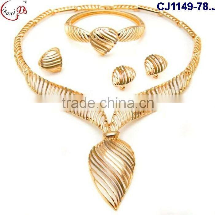 CJ1149-(74-79) different color jewelry gold plating wedding/evening party ladies jewelry set