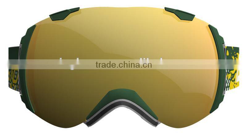 2015 Anti-Fog Snowboard Snow Ski goggle