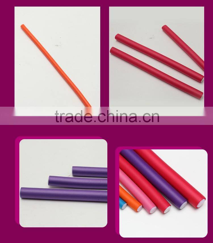 Fashion flexible magic heated velcro plastic cold hair rollers wholesale