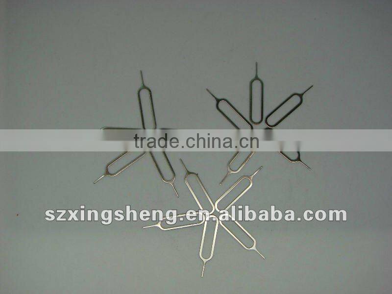 Stainless iron sim card removal tool for iphone and ipad