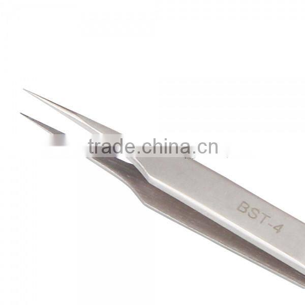 BST-4 Highly Precise Fine Point Straight Tweezer Stainless Steel