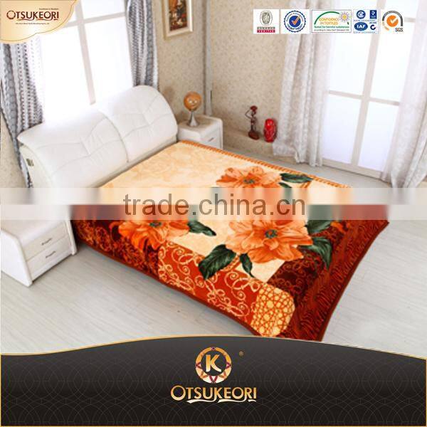 Factory sale blanket and super soft raschel blanket for adults.