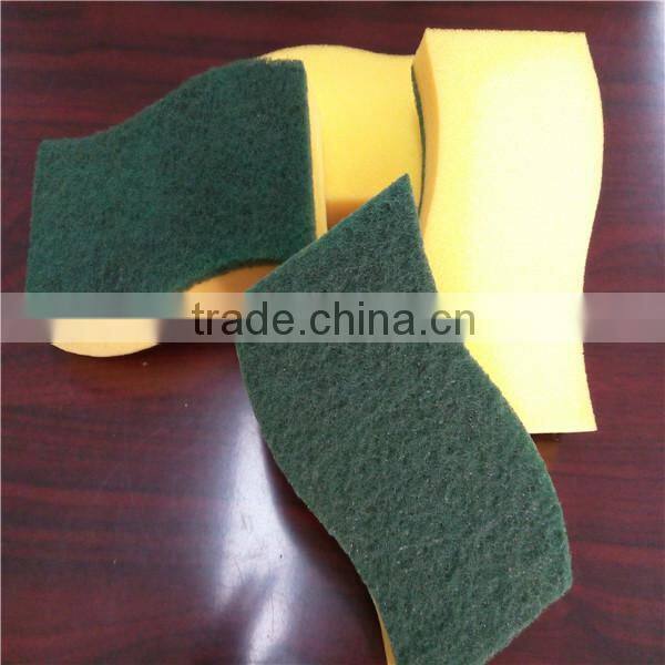 high density kitchen cleaning sponge scouring pads