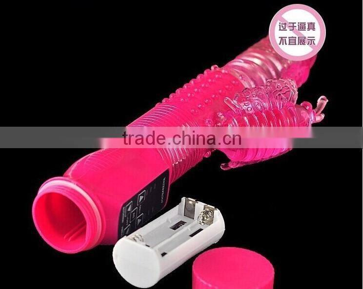 Automatic stretch sex electric vibrators butterfly rotation Magbeads vibrating rubber penis adult sex toys dildo vibrater