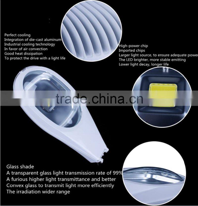 IP65 waterproof 50W Outdoor LED street light with CE&Rohs