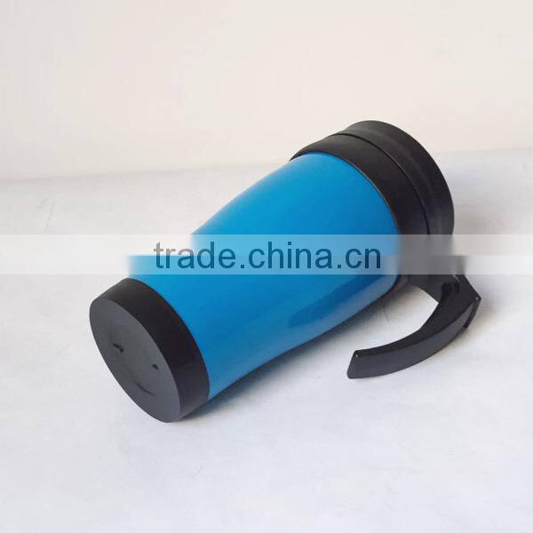 400ml/14oz plastic coffee mug with handle