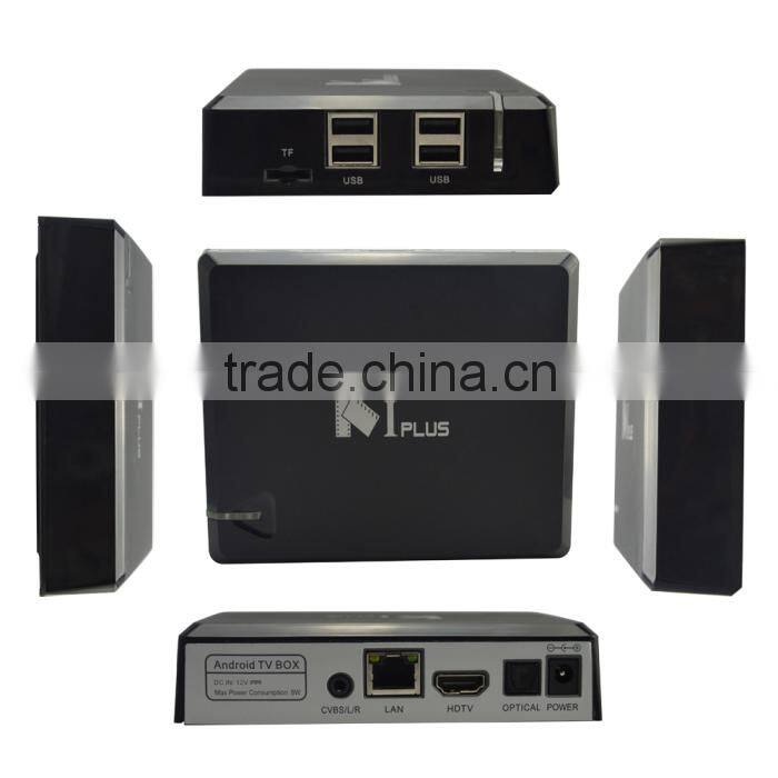No monthly payment K1 Plus Amlogic S905 with DVB T2/S2 hot selling 2016 Android STB /DVB/tv box quad core 5.1 OS