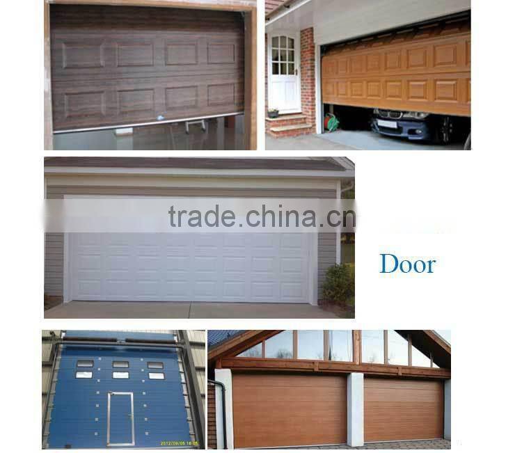 White beautiful color garage door with windows|high quality sandwich panel door