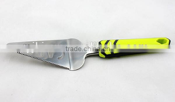 Chinese creditable supplier TPR handle stainless steel cake utensil minecraft