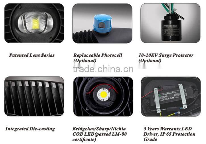 80W/100W/120W Everlite COB LED Street Light Head Housing
