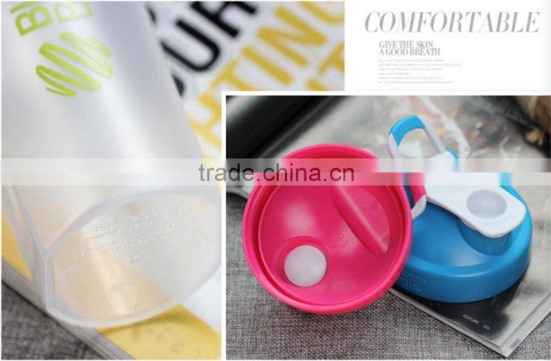 top quality FDA grade plastic joyshaker water bottle