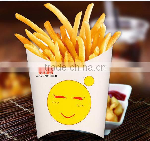 red Custom Printed Paper Fish and fried Chips paper Box