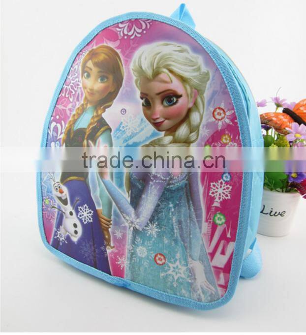 wholesale cute non woven frozen cartoon kids children school backpack