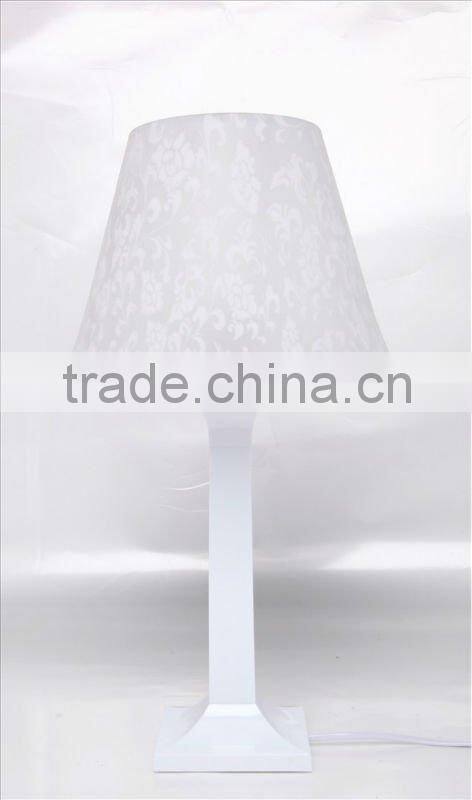 Clear crystal bedside table lamp