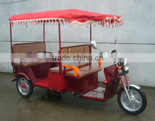 Electric tricycle e rickshaw for Indian market
