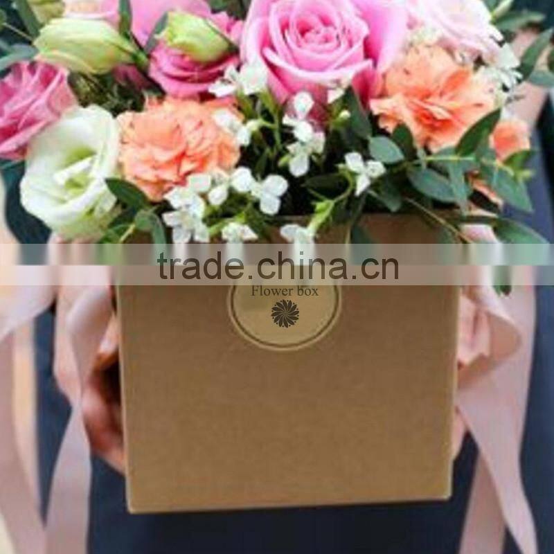 High quality Kraft paper box for flower packaging