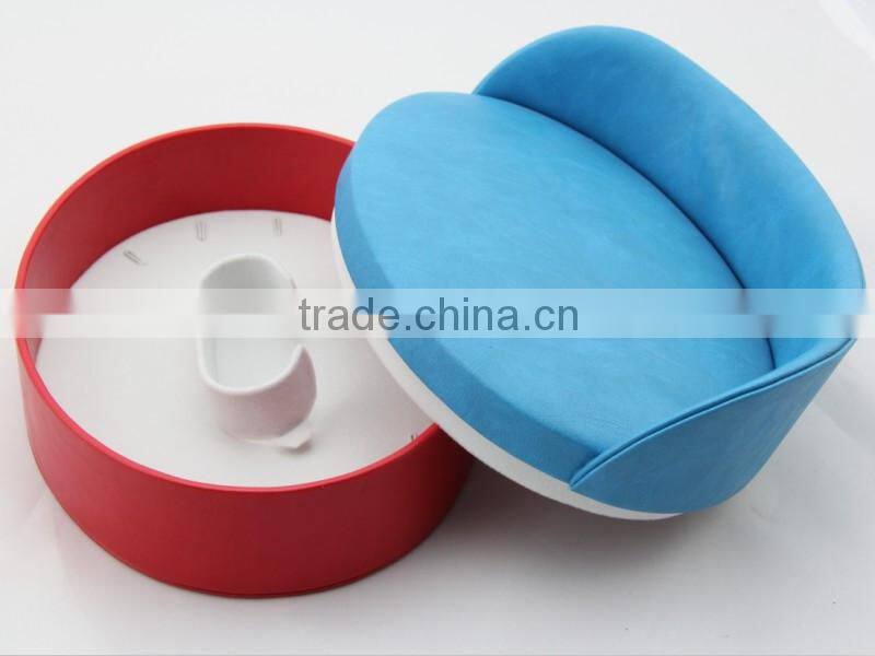 New design handmade sofa shape fun leather jewelry display box