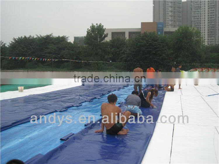 Water park design build in steel framed pool