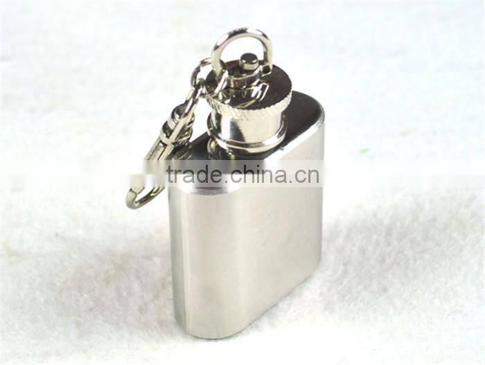 37g Carry a small pot 1oz pot Oiler portable 1 oz hip flask stainless steel hip flask key ring