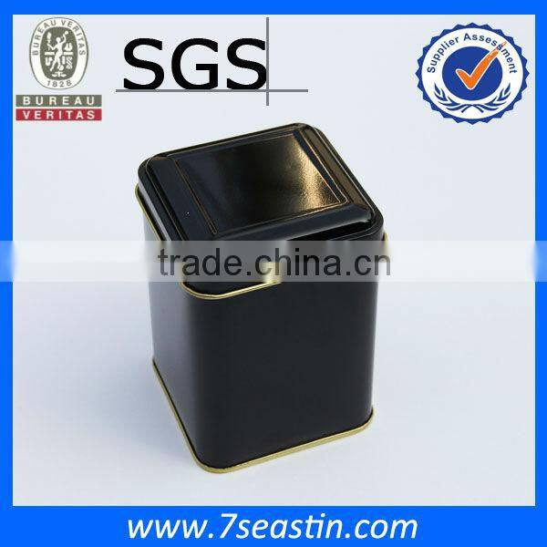 pure black wedding gift diamond tin box &good quality handwatch tin box