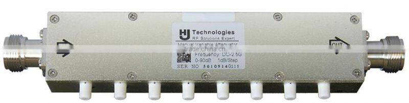 700 MHZ to 2.5 GHZ 5 Watts Variable Pushbutton Step Attenuators, Key-Press Attenuator