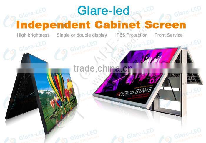 double side front service cabinet LED display PH10 outdoor