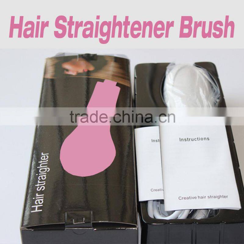 Automatic LCD Temperature Control Paddle Brush Hair Straightener