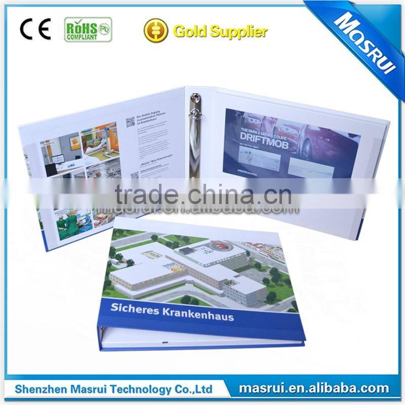 hot sexy hd lcd mp4 player video card with advertising player