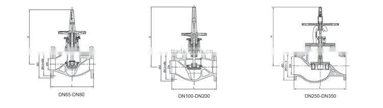 Flanged static balancing valve