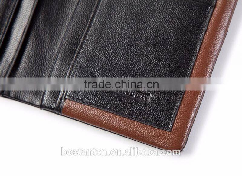 wholesale fashion men wallet money clip leather long purse