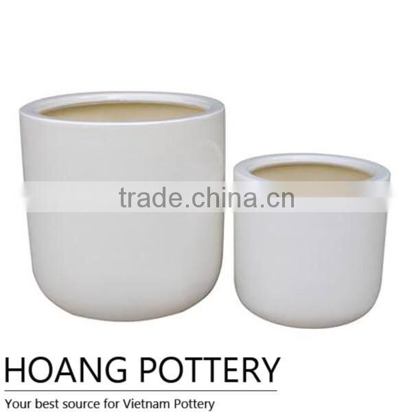 Egg Purple Glazed Ceramic Flower Pot Indoor