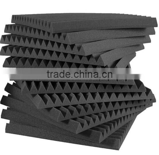 Fireproofing PU Foam Wedge Shape Acoustic Insulation Foam