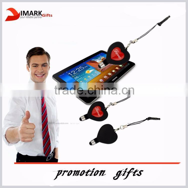 Smartphone Accessory Heart Shape Stylus pen Advertising pen with touch panel equipment