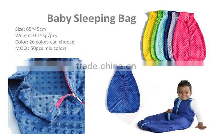 Top Quality Minky Dot Baby Sleeping Wraps Sleep Sack Safe for Baby