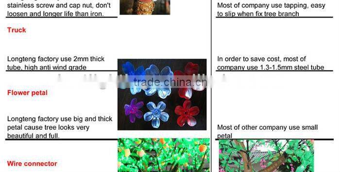 decorative lighted trees and flowers, led tree lighting for decoration