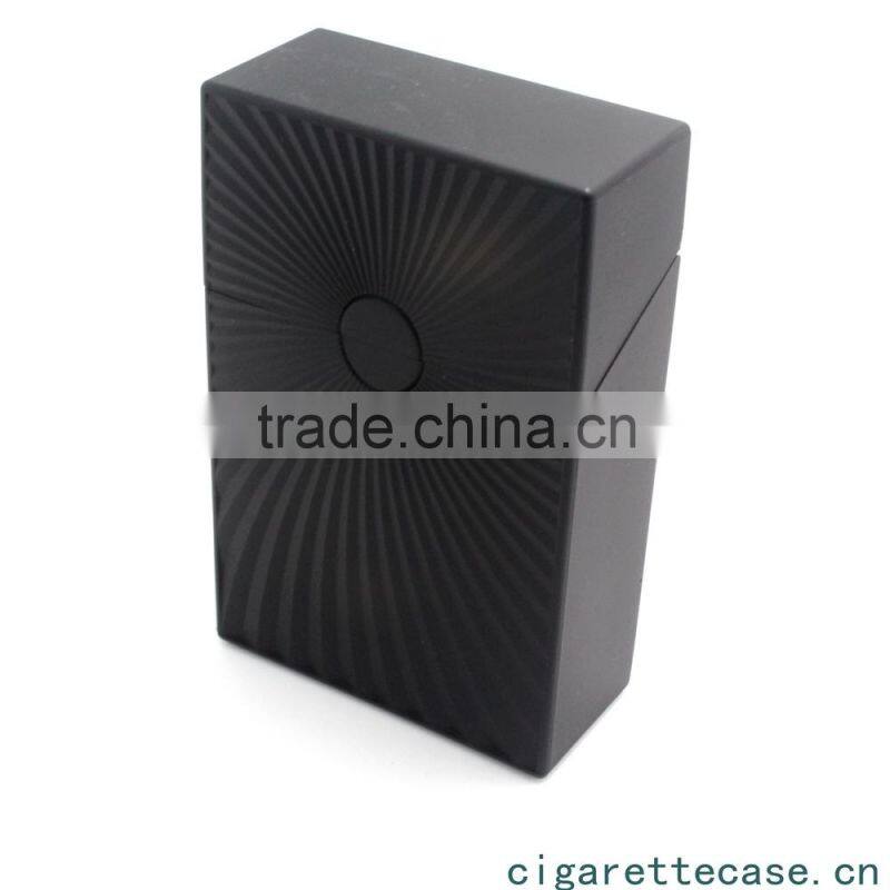 new plastic cigarette case with novely push button wave surface design for 20s king size full pack