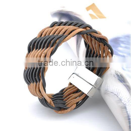 2016 New Products New Products China Wholesale Magnetic Locks Bracelets Leather