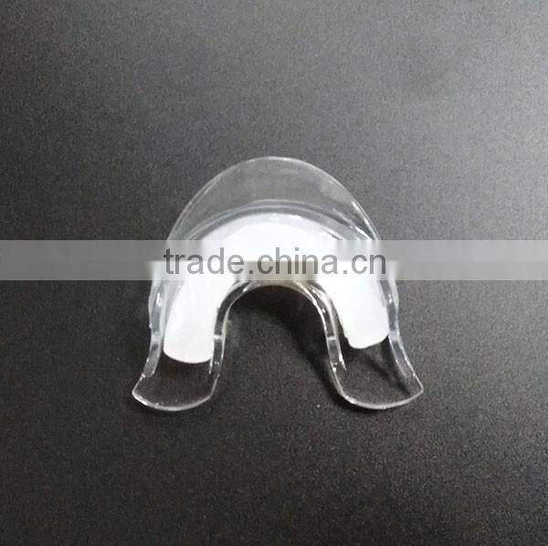 Bite and mold teeth whitening mouthpiece mouth tray