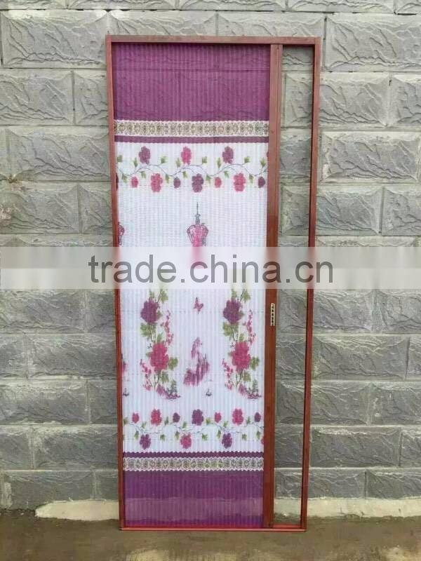 Fiberglass Black Gray Plisse Insect Screen Mesh/Pleated Mosquito Net/Fiber glass Plicated Insect Mesh with Print