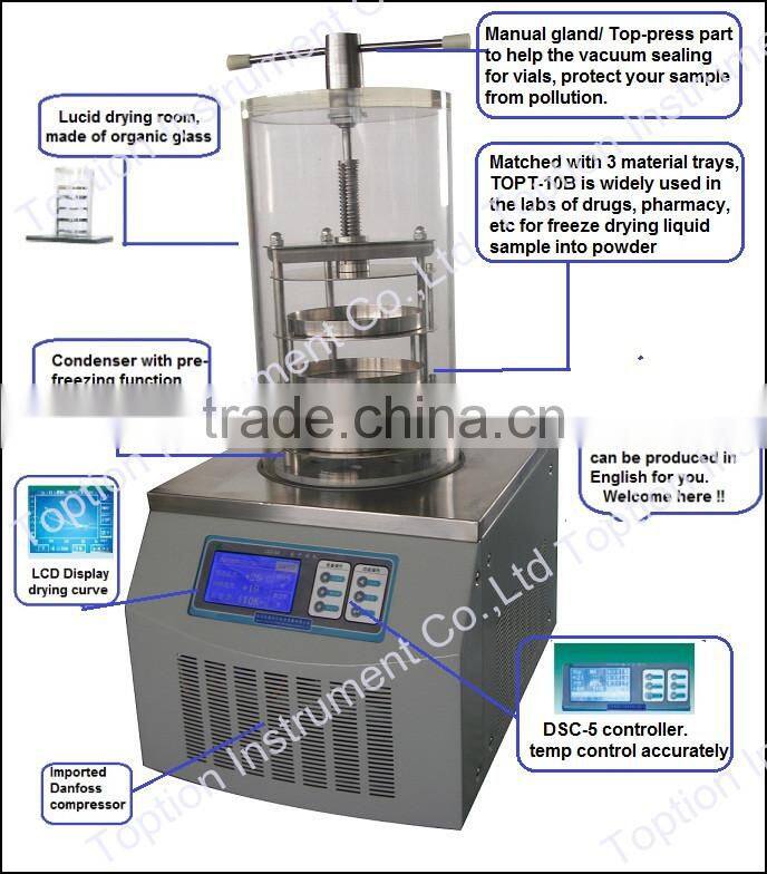 laboratory freeze drying equipment vacuum drying equipment capping vacuum freeze drier prices