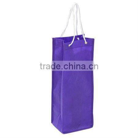 Extended promotional non-woven bottle bag