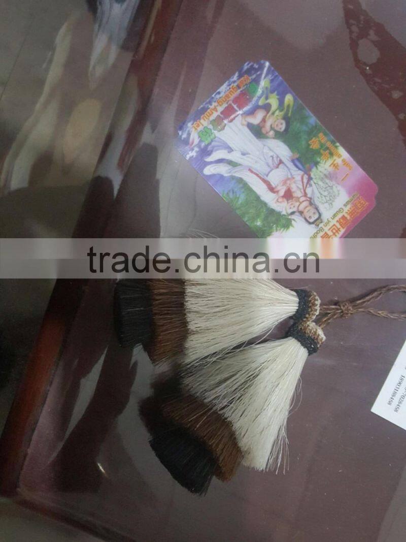 horse hair tail and Customize handmade horse hair tassels(factory)
