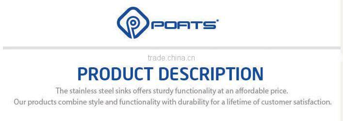 POATS PS-1114 Stainless Steel Sink Overall Size: 585X500X185mm