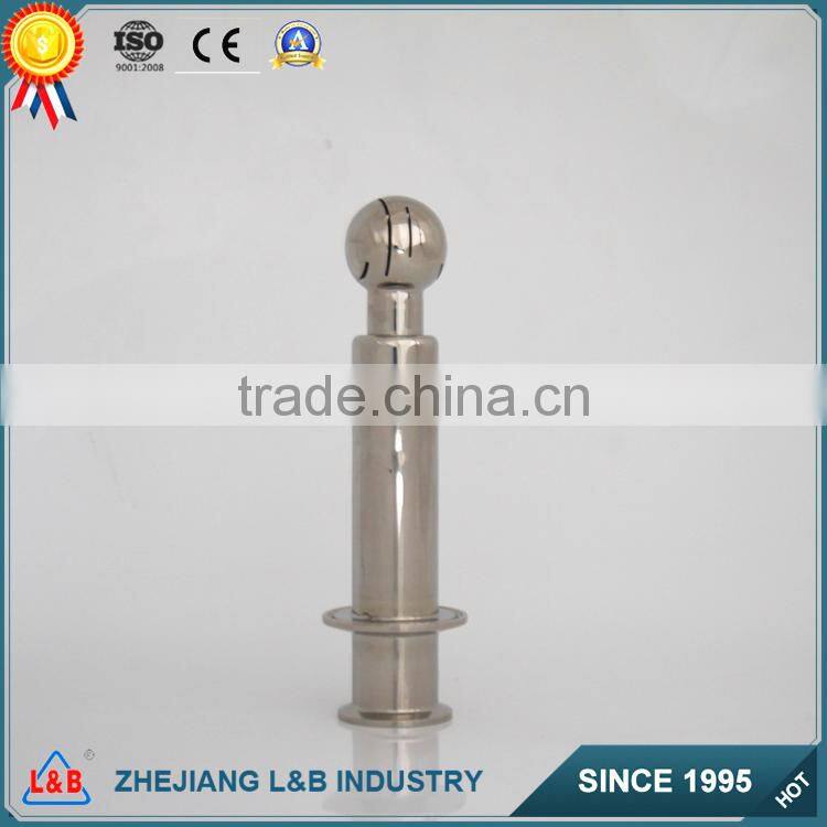 sanitary stainless steel thread rotary cleaning ball