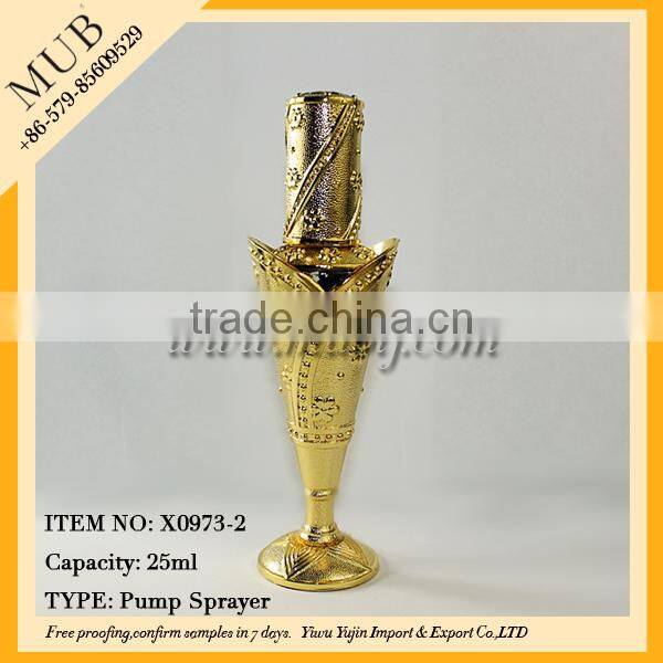 100ml Lamp Light Shape Antique Gold Arabic Perfume Bottles