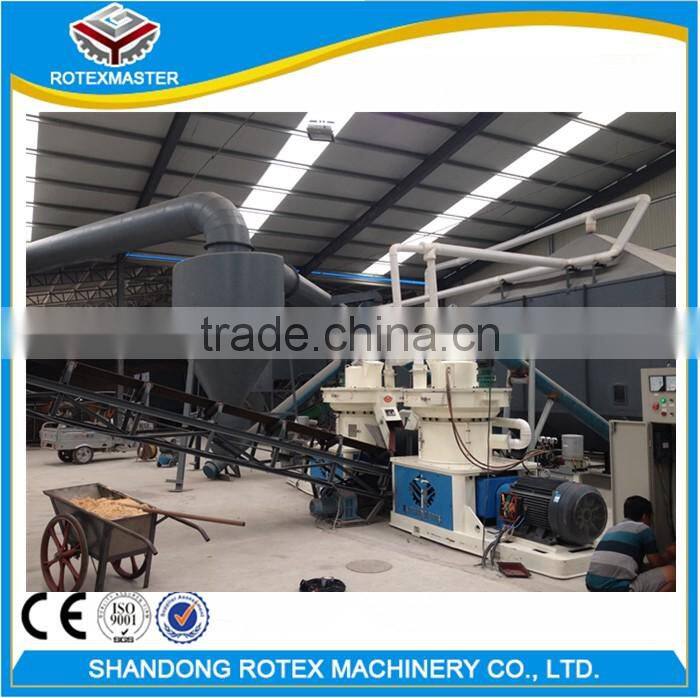 Rotex Master brand YGKJ560 1-1.5t/h bio wheat straw wood waste hard wood pellet mill price