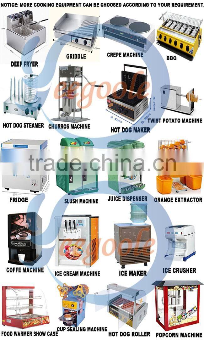 Yeegoole Thai model ice cream trailer / food carts vendors / stainless steel trailer CE