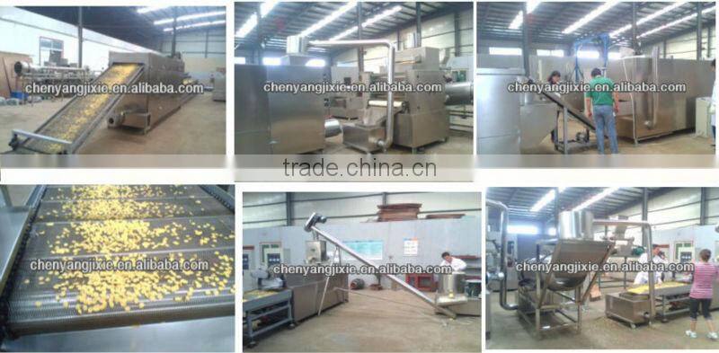breakfast cereal/corn flakes making machine/corn flakes double-screw bulking machine
